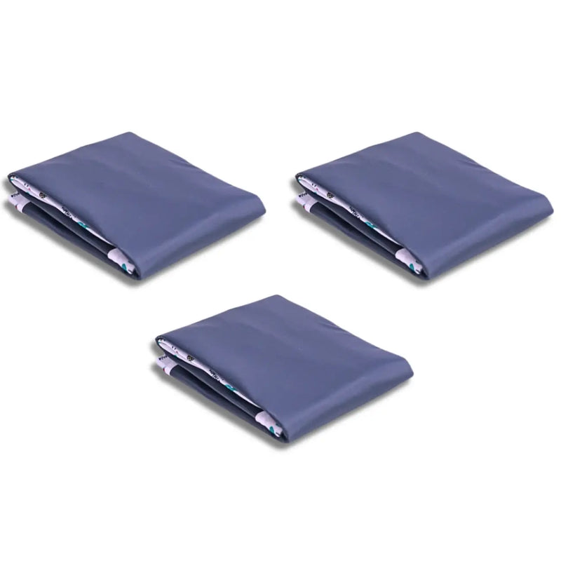 kit com 3 unidades tapete higienico lavavel azul