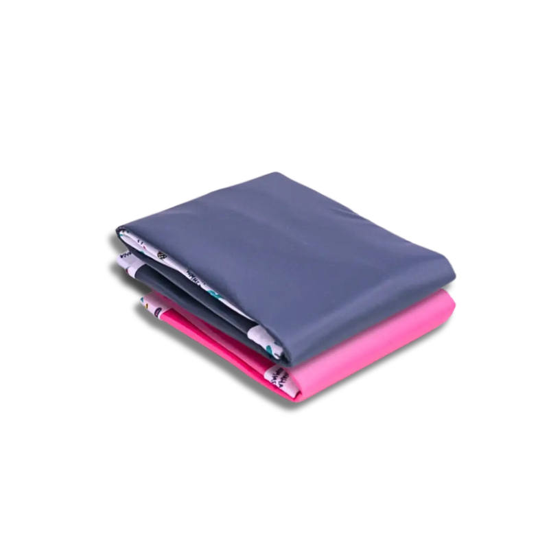 kit 2 tapete higienico lavavel sustentavel e economico azul e rosa