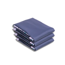 kit com 3 unidades tapete higienico lavavel economico, azul empilhados