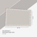 tapete reutilizável lavável cinza aberto para cachorro pet